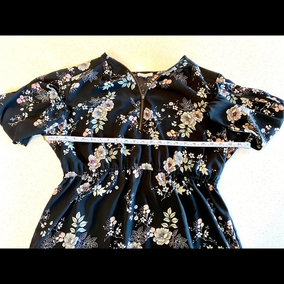 Warehouse One mid sleeved dress, size 2XL, colour Black - Picture 4 of 10